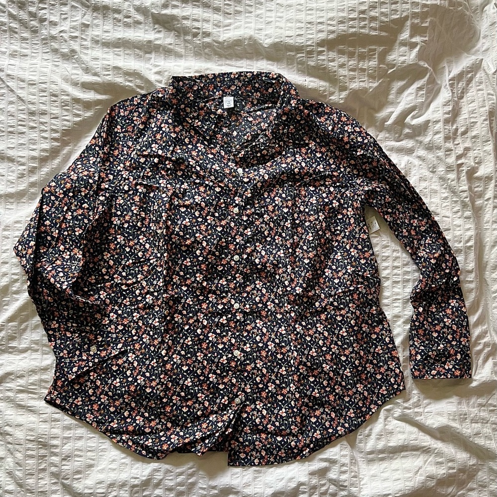 Old navy new with tags floral button down, sz 1X